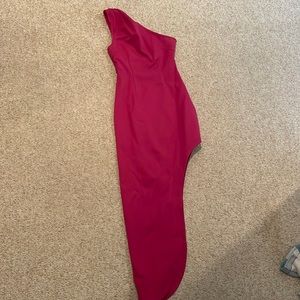 Elliatt one shoulder pink dress